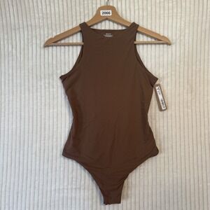 SKIMS sold out Fits Everybody Square Neck Thong Jasper Brown Size na sold out